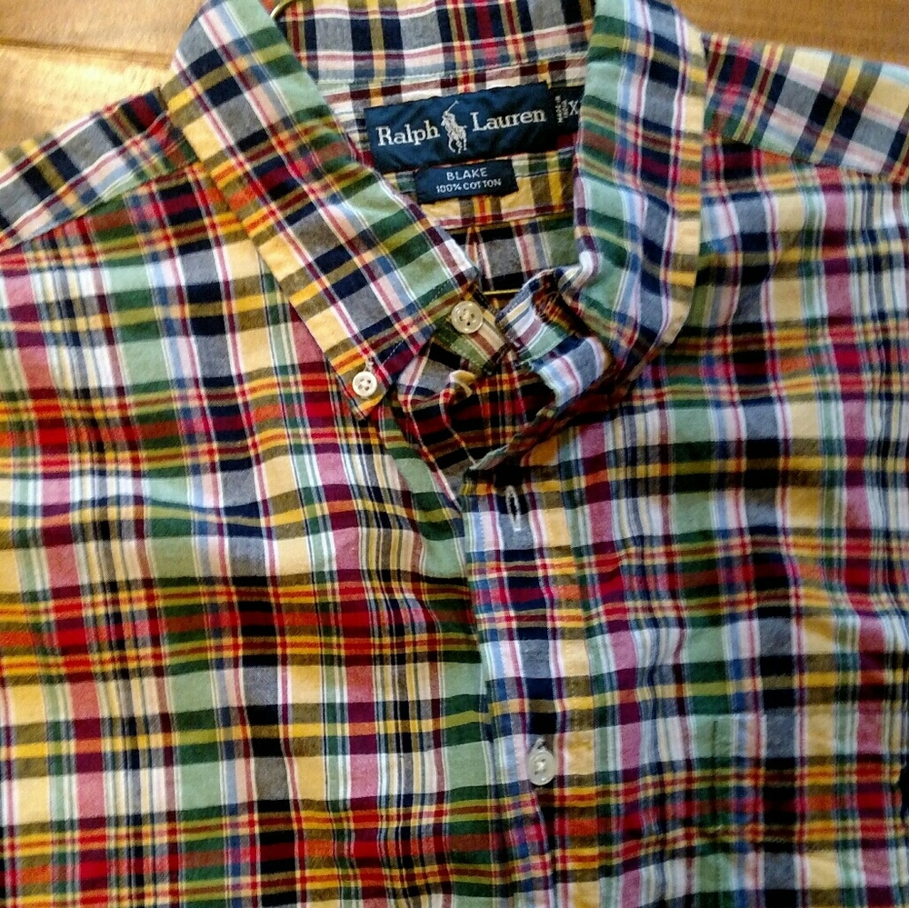 Ralph Lauren xl short sleeve button down shirt.